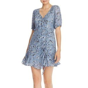 Parker Soliana Silk Blend Mini Dress in Arctic Tiger